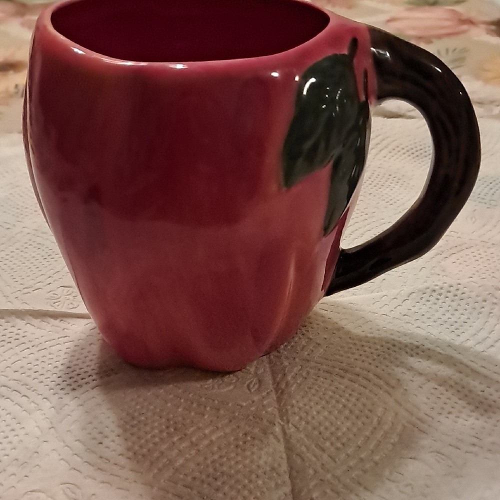 Apple-Shaped Red Mug